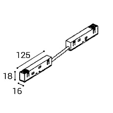 Коннектор гибкий Italline Atom IT012-5041 black 1