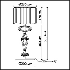 Настольная лампа Odeon Light Terra Modern 5414/2T 3