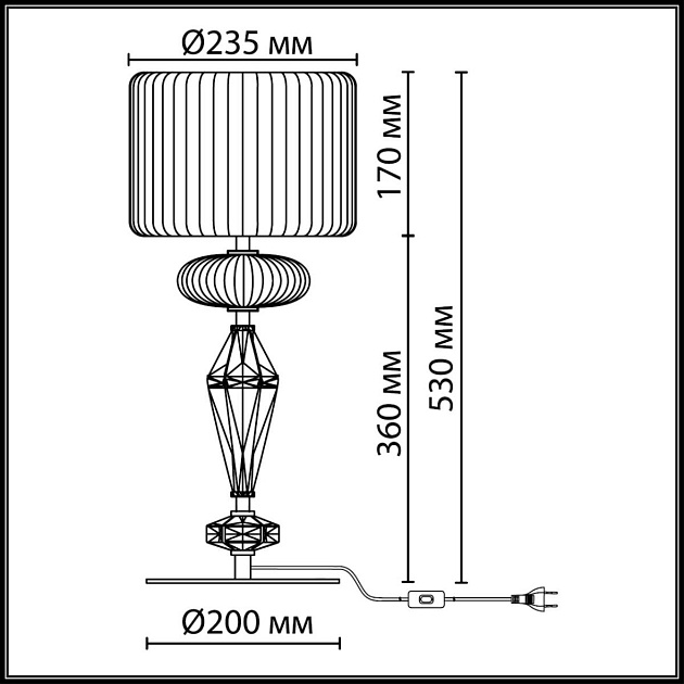 Настольная лампа Odeon Light Terra Modern 5414/2T изображение 4 Настольная лампа Odeon Light Terra Modern 5414/2T Фото № 4