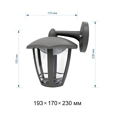 Уличный настенный светодиодный светильник Apeyron Дели 11-193 1