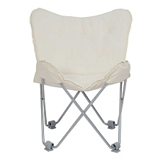 Складной стул AksHome Maggy белый, искусственный мех 86919