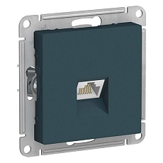 Розетка компьютерная RJ45 Systeme Electric AtlasDesign 5e кат UTP изумруд ATN000883