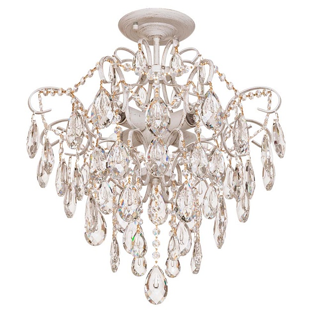 Потолочная люстра ЭкономСвет 33068/4WG+WT Фото № 1