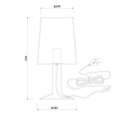 Настольная лампа Lucide Louis 78575/35/31 1