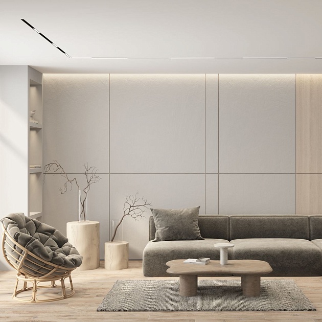 Трековый светодиодный светильник Denkirs Simple Linear DK8104-BK Фото № 3