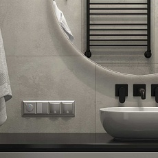 Рамка Werkel Fiore на 4 поста серебряный W0042206 4690389160431 1