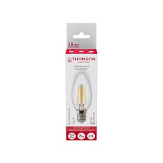 Лампа светодиодная филаментная Thomson E14 7W 4500K свеча прозрачная TH-B2068 2