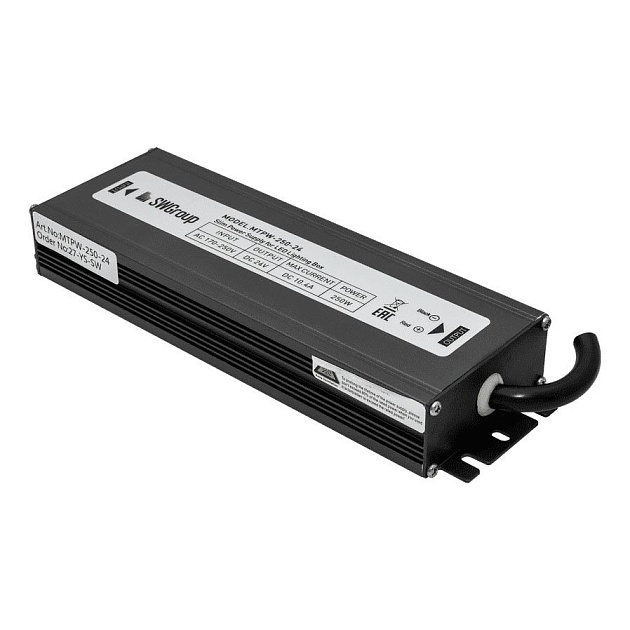 Блок питания SWG 24V 250W IP67 10,41A MTPW-250-24 001692 Фото № 1