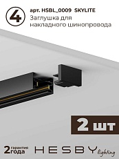 Накладная однофазная трековая система Hesby Lighting Skylite №3 со светильниками HSBL_kompl_S003_NI3B3K 3