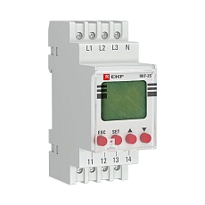 Реле контроля фаз с LCD дисплеем (с нейтралью) RKF-2S EKF PROxima rkf-2s