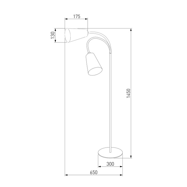 Торшер TK Lighting 5166 Wire Silver Фото № 2