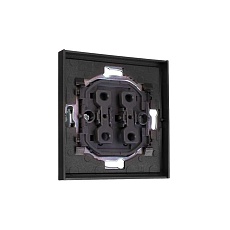Выключатель STRONG 2 кл 10А с/у графит KRANZ KR-78-0706-6 2