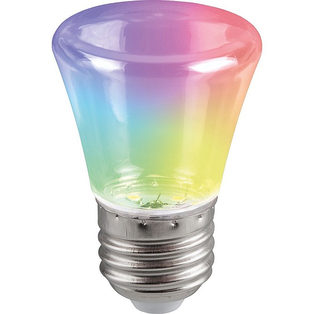 Лампа светодиодная Feron E27 1W RGB прозрачный LB-372 38134 фото 