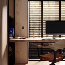 Выключатель встраиваемый Voltum S70 для жалюзи 10А черный матовый VLS020708 1