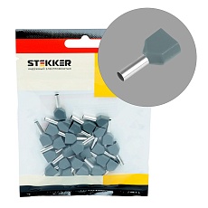 Наконечник штыревой втулочный изолированный НШВИ(2) LD406-0508 0,5-8 (DIY упаковка 25 шт) 50709