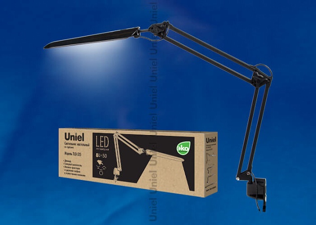 Настольная лампа Uniel TLD-524 Black/LED/500Lm/4500K/Dimmer 10608 фото 2