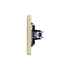 Розетка ROUND HDMI с/у шелк KRANZ KR-78-0730-7 5