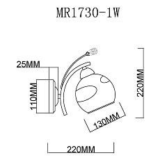 Бра MyFar Stella MR1730-1W 1