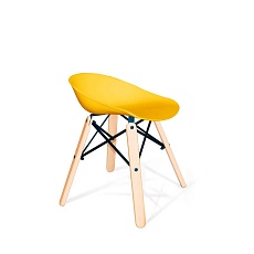 Барный стул Sheffilton SHT-ST19/S70 желтый/черный/прозрачный лак 6811012001