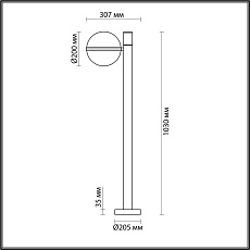 Уличный светильник Odeon Light Nature Lomeo 4832/1F 4