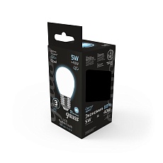Лампа светодиодная филаментная Gauss E27 5W 4100К матовая 105202205 2