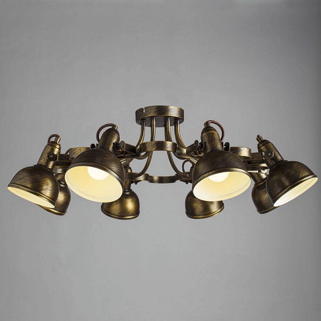 Потолочная люстра Arte Lamp Martin A5216PL-8BR фото 2