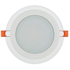 LIGHTING Светильник светодиодный ДВО 1621 со стеклом круг 12Вт 4000К IP20 IEK LDVO0-1621-12-4000-K01