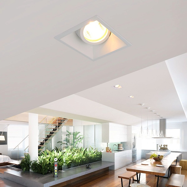 Встраиваемый светильник Elektrostandard 6070 MR16 WH белый a036508 Фото № 2