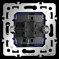 Механизм проходного переключателя одноклавишного 10А S70 Voltum VLS0103M 1