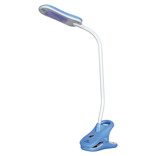 Настольная светодиодная лампа на прищепке Gerhort BL1238 BLUE фото 
