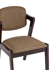 Кухонный стул Stool Group VIVA массив гевеи (эспрессо) мягкое сидение кофейное 2 шт. MH32060 BZ-1 DARK BROWN KOROB2 2