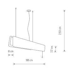 Подвесной светильник Nowodvorski Oslo Led 90 Smoked Oak 7522 1