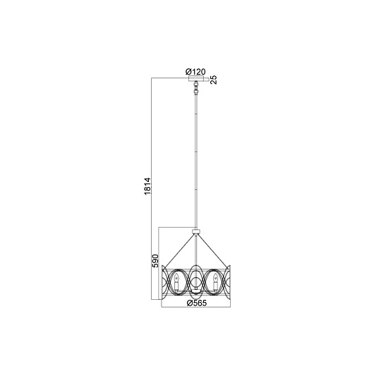 Подвесная люстра Vele Luce Stradivario VL4104P05 изображение 5 Подвесная люстра Vele Luce Stradivario VL4104P05 Фото № 5