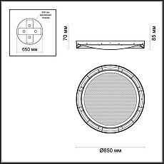 Потолочный светодиодный светильник Odeon Light L-vision Teno 4018/57CL 1