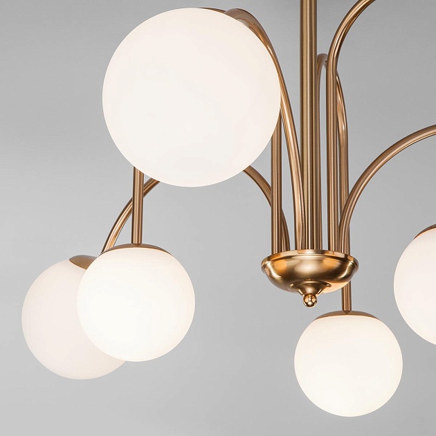 Потолочная люстра Eurosvet Alix 30177/6 латунь изображение 6 Потолочная люстра Eurosvet Alix 30177/6 латунь Фото № 6