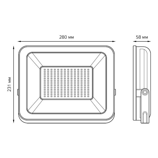 Прожектор светодиодный Gauss 150W 613100150 изображение 5 Прожектор светодиодный Gauss 150W 613100150 Фото № 5