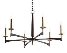 Люстра подвесная Alfa Light F1124-02 D750*H690 BK+COPEER