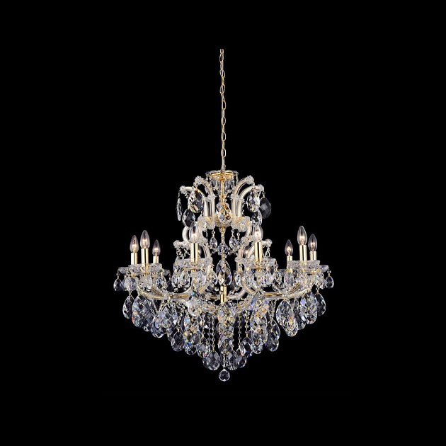 Подвесная люстра Crystal Lux Isabel SP11 Gold/Transparent изображение 1 Подвесная люстра Crystal Lux Isabel SP11 Gold/Transparent Фото № 1