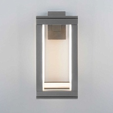 Уличный настенный светодиодный светильник Elektrostandard Frame 1527 Techno Led серый a051856 4