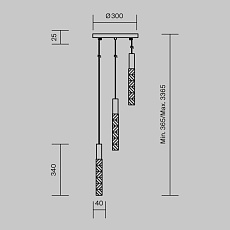 Подвесной светильник Maytoni MOD328PL-L9CH3K 3