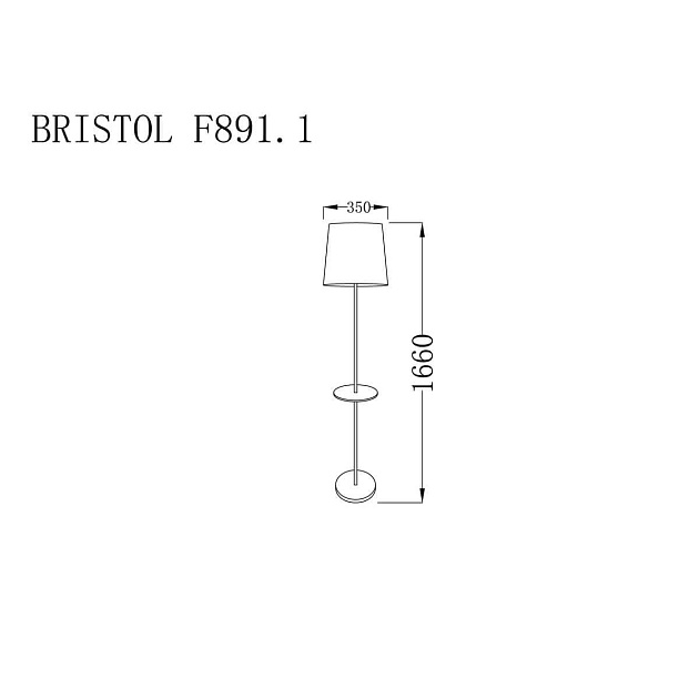 Торшер Lucia Tucci Bristol F891.1 изображение 2 Торшер Lucia Tucci Bristol F891.1 Фото № 2