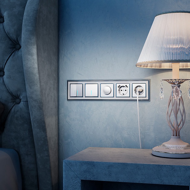 Розетка с заземлением Werkel серебряный W1171006 4690389156410 изображение 7 Розетка с заземлением Werkel серебряный W1171006 4690389156410 Фото № 7