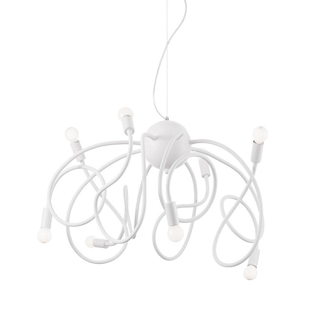Подвесная люстра Ideal Lux Multiflex SP8 Bianco 141893 изображение 1 Подвесная люстра Ideal Lux Multiflex SP8 Bianco 141893 Фото № 1