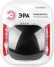 Разветвитель электрический ЭРА SP-3e-3USBAC-B на 3 розетки + 3 USB A+C с заземлением со шторками 16А черный Б0069082 3