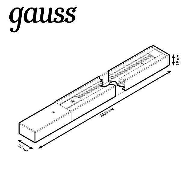 Шинопровод однофазный Gauss TR102 Фото № 3