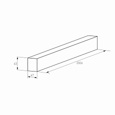 Шинопровод магнитный Arlight Mag-Track-4563-2000 028070(1) 2
