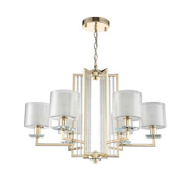 Подвесная люстра Crystal Lux Nicolas SP-PL6 Gold/White Фото № 3