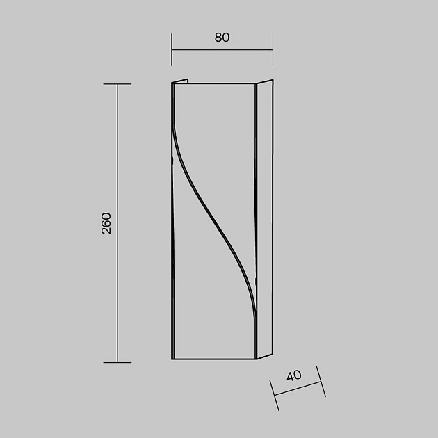 Уличный настенный светодиодный светильник Maytoni Twist O040WL-L11W3K Фото № 2