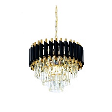 Подвесная люстра Lumina Deco Funneli LDP 6003-400 BK+F.GD