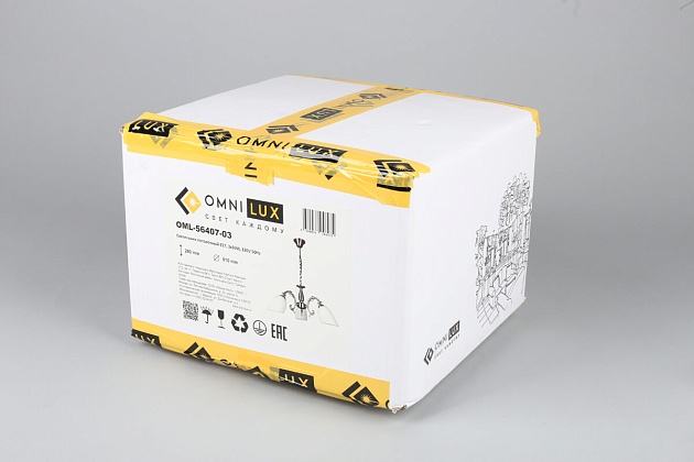 Подвесная люстра Omnilux Tellaro OML-56407-03 изображение 5 Подвесная люстра Omnilux Tellaro OML-56407-03 Фото № 5